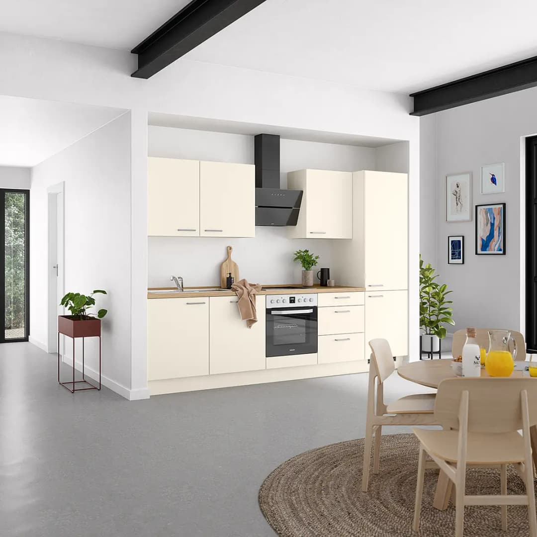 Küchenzeile High-Line Touch Variante C | Beige