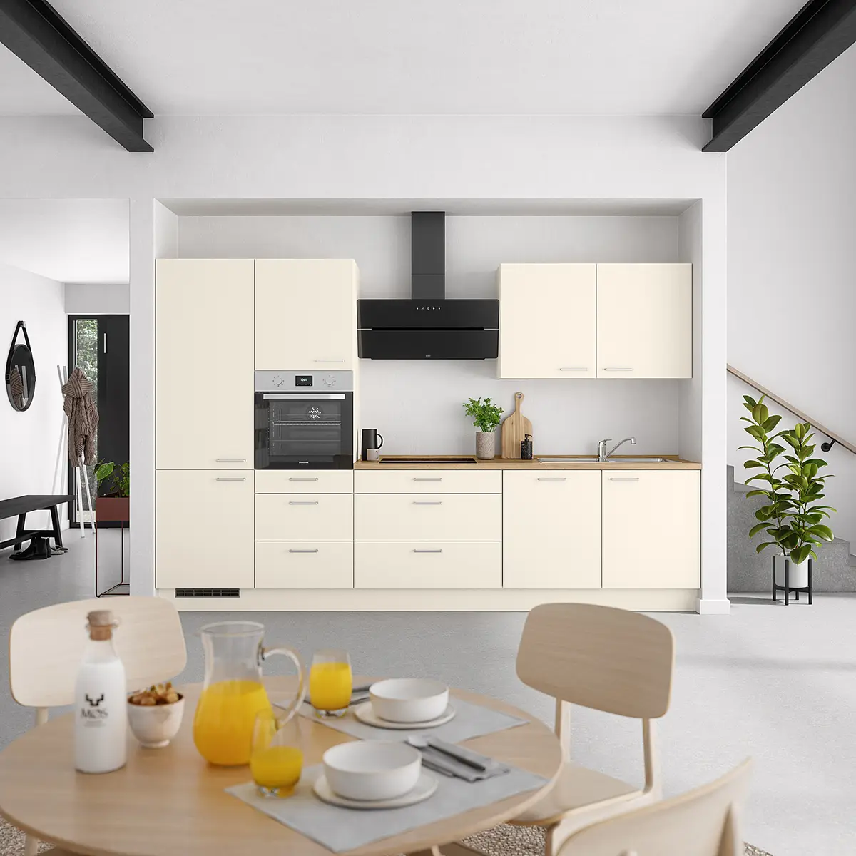 Küchenzeile High-Line Touch Variante D | Mehrfarbig