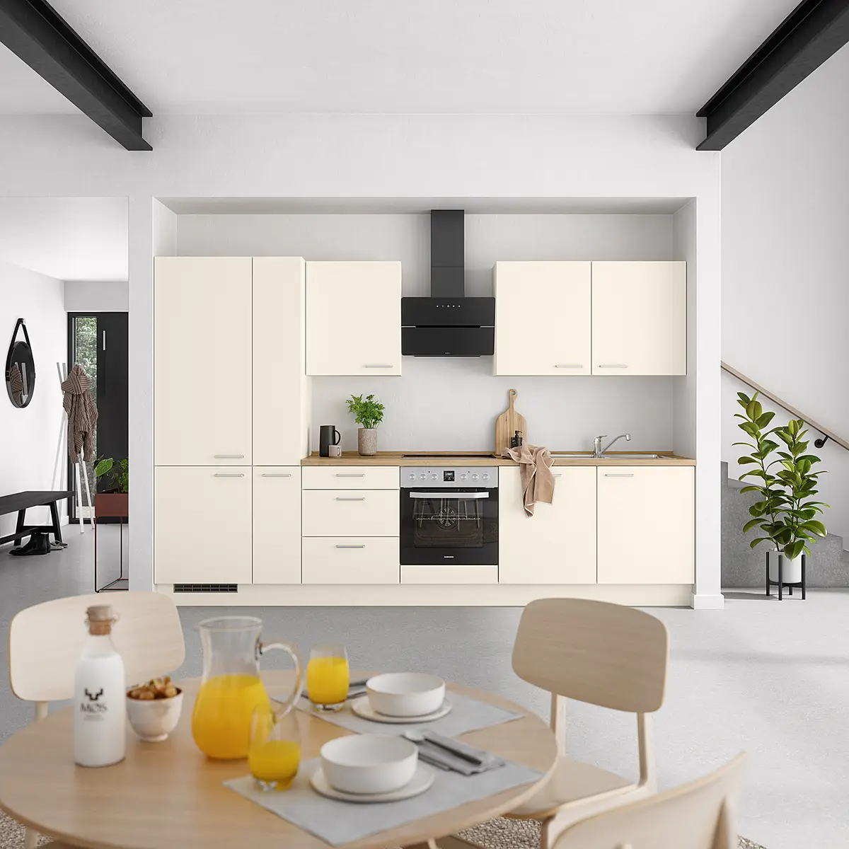 Küchenzeile High-Line Touch Variante C | Mehrfarbig