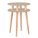Beistelltisch UFO Ø 45cm Braun/Beige | Braun
