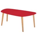 Couchtisch Endocarp 110 x 45cm Rot/Rot | Rot
