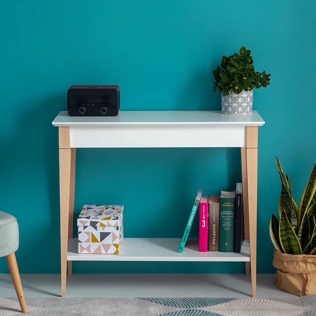 Konsolentisch 85cm Weiß/Weiß | Weiß