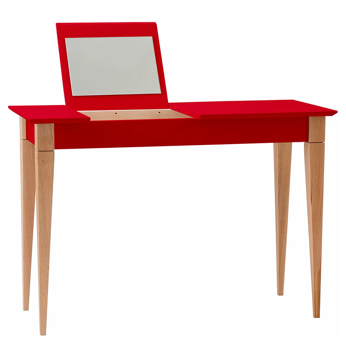 Schminktisch 105cm Rot/Rot | Rot