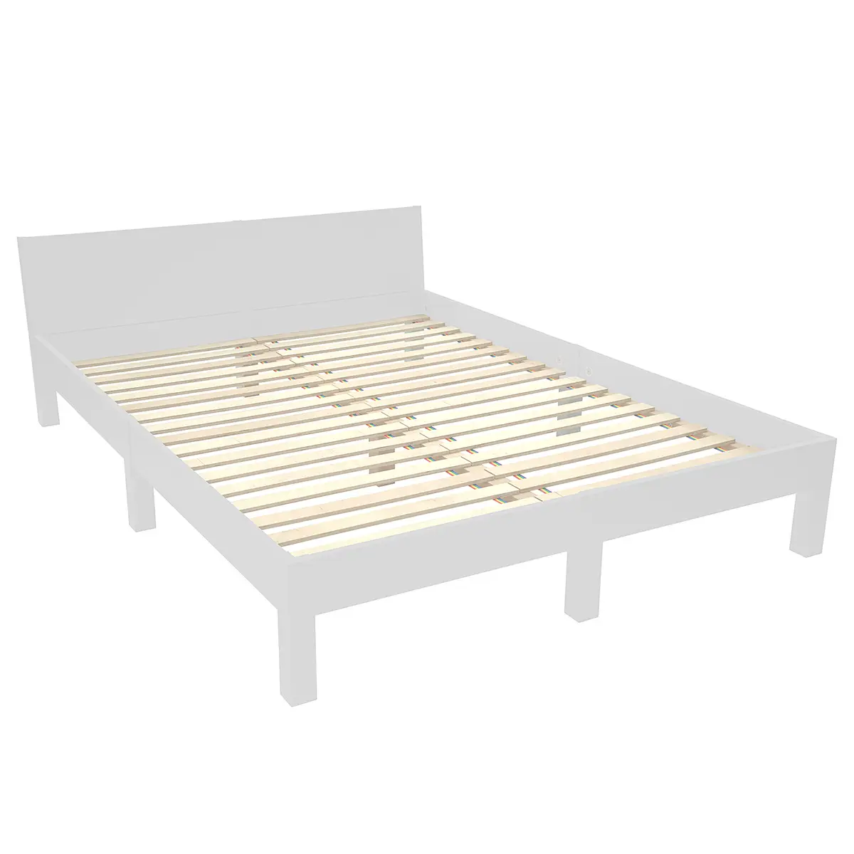 Bettgestell 140 x 220cm | Grau