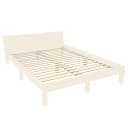 Bettgestell 160 x 200cm Buche | Weiß