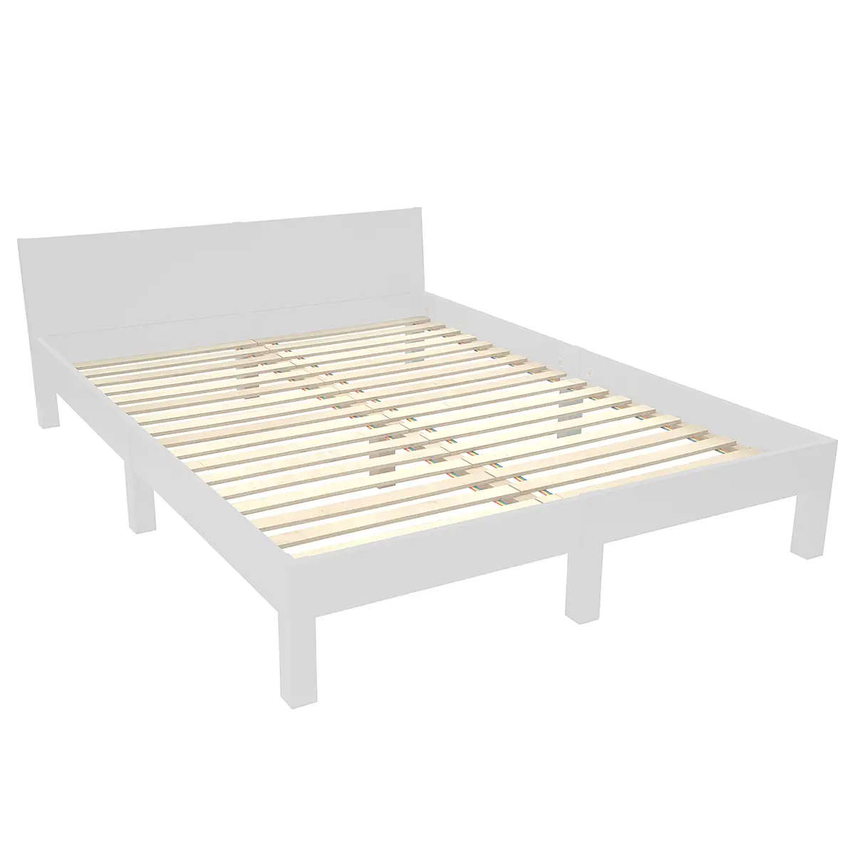 Bettgestell 160 x 200cm | Grau