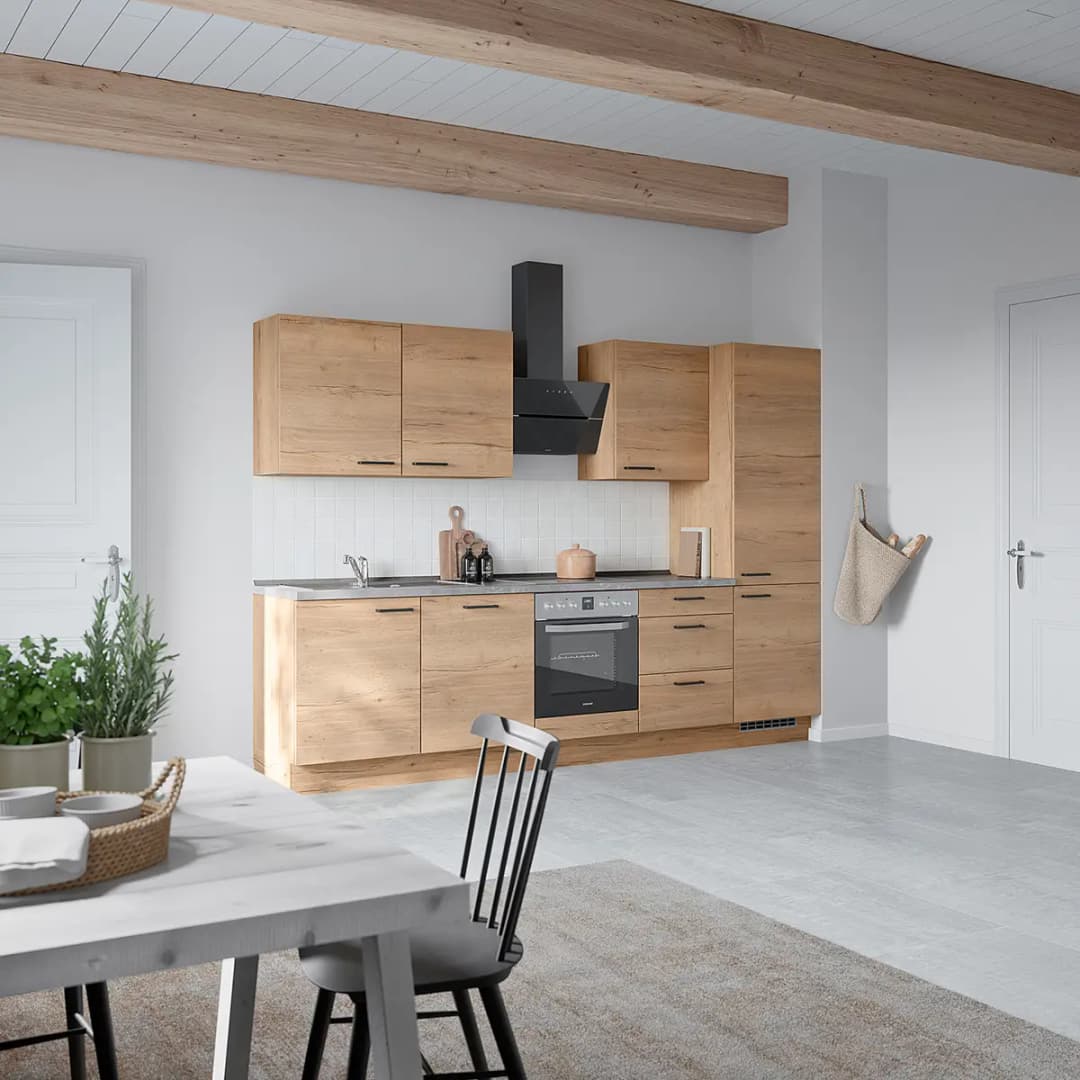 Küchenzeile High-Line Structura Kombi C 300cm Ausrichtung