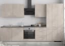 Küchenzeile High-Line Riva Kombi C 330cm | Grau
