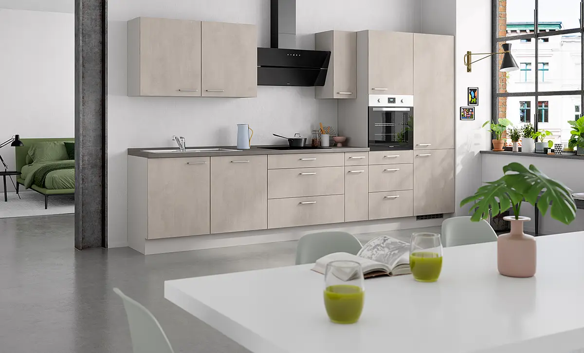 Nobilia Küchenzeile High-Line Riva Kombi D 360cm Ausrichtung rechts