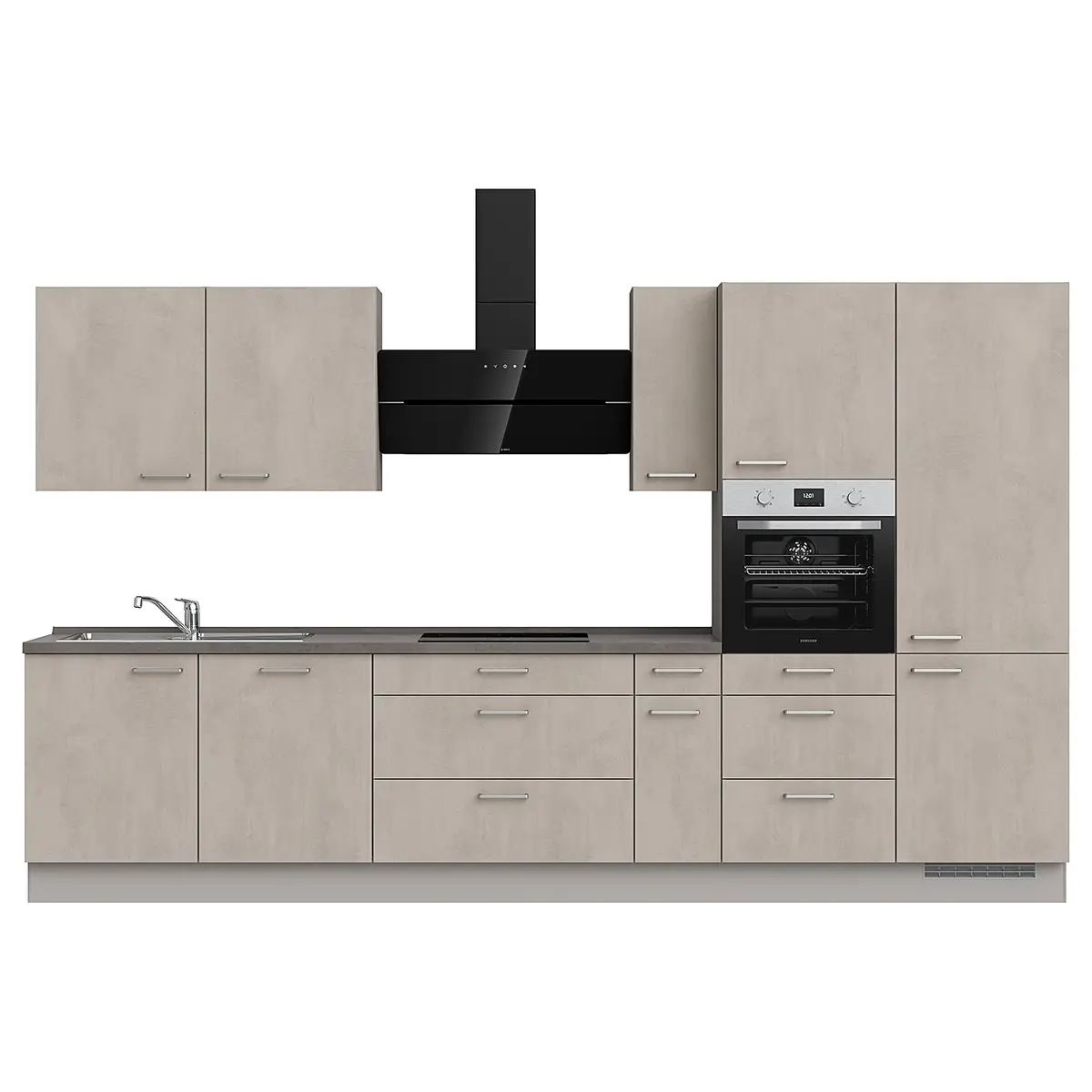 Nobilia Küchenzeile High-Line Riva Kombi D 360cm Ausrichtung rechts