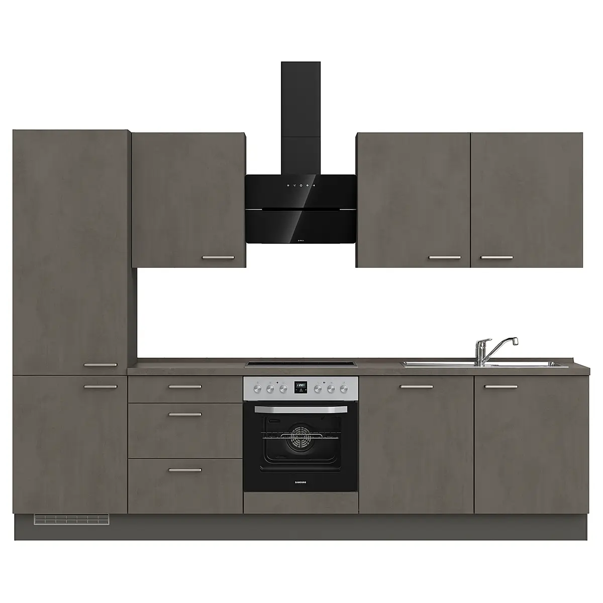 Küchenzeile High-Line Riva Kombi C 300cm Ausrichtung links