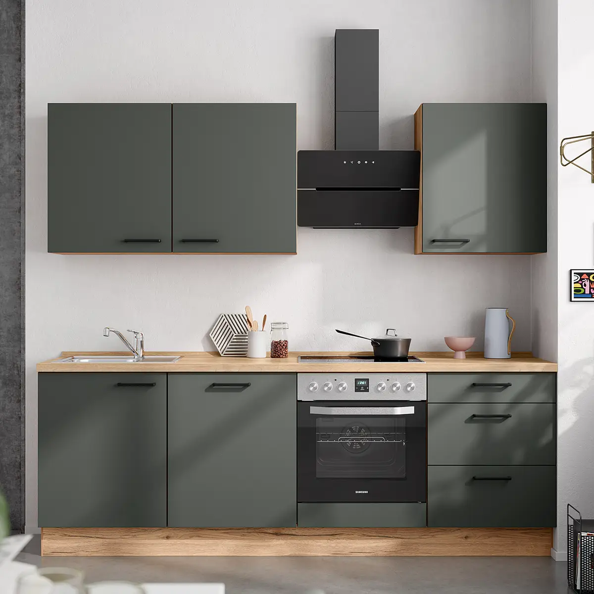 Nobilia Küchenzeile High-Line Easytouch Kombi C 240cm Ausrichtung