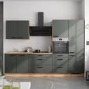 Küchenzeile High-Line Easytouch Kombi D 300cm | Grün
