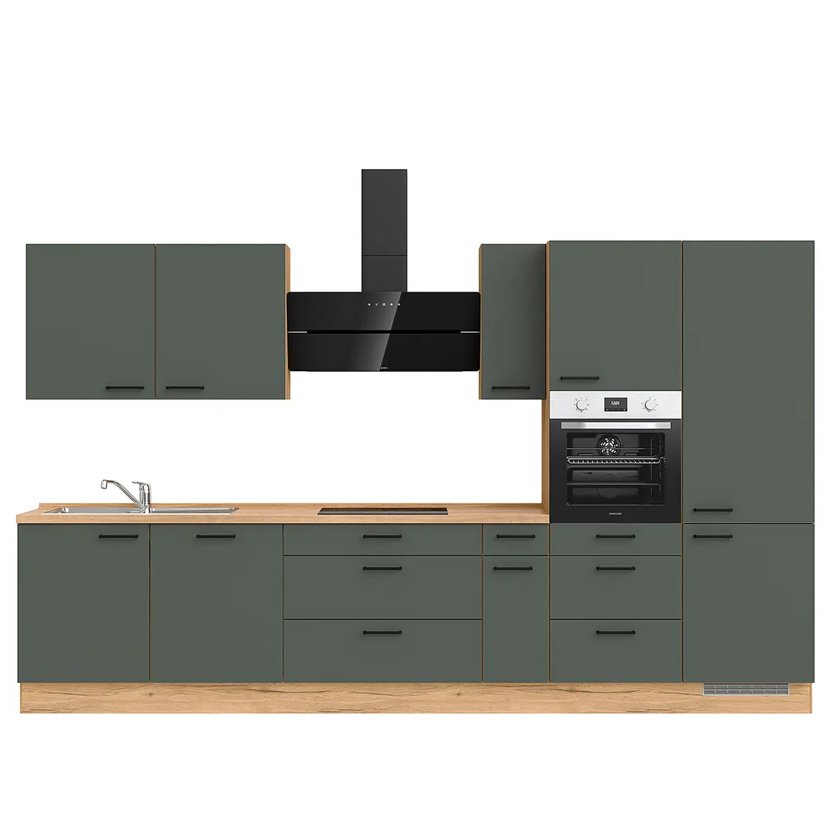 Küchenzeile High-Line Easytouch Kombi D | Grün