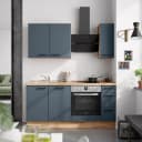 Küchenzeile High-Line Easytouch Kombi A | Blau