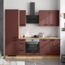 Küchenzeile High-Line Easytouch Kombi A 240cm | Rot