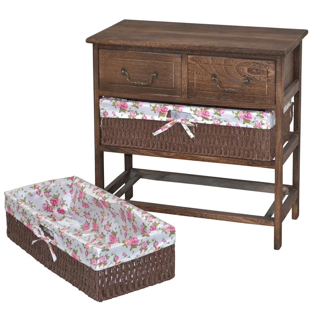 Kommode Erskine mit Schubladen 60cm Braun/Braun | Braun