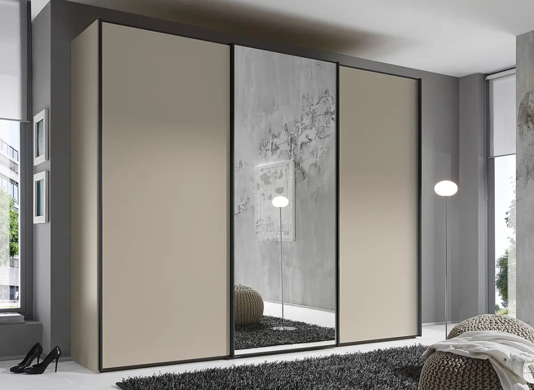 Schwebetürenschrank Typ D | Beige