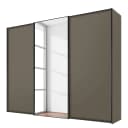 Schwebetürenschrank Typ D | Braun