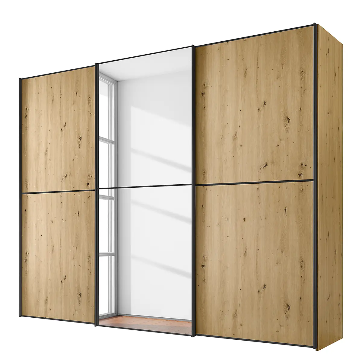 Schwebetürenschrank Typ B 280 x 240cm | Braun