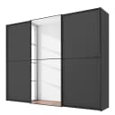 Schwebetürenschrank Typ B 280 x 240cm Grau/Graphit Premium Grau