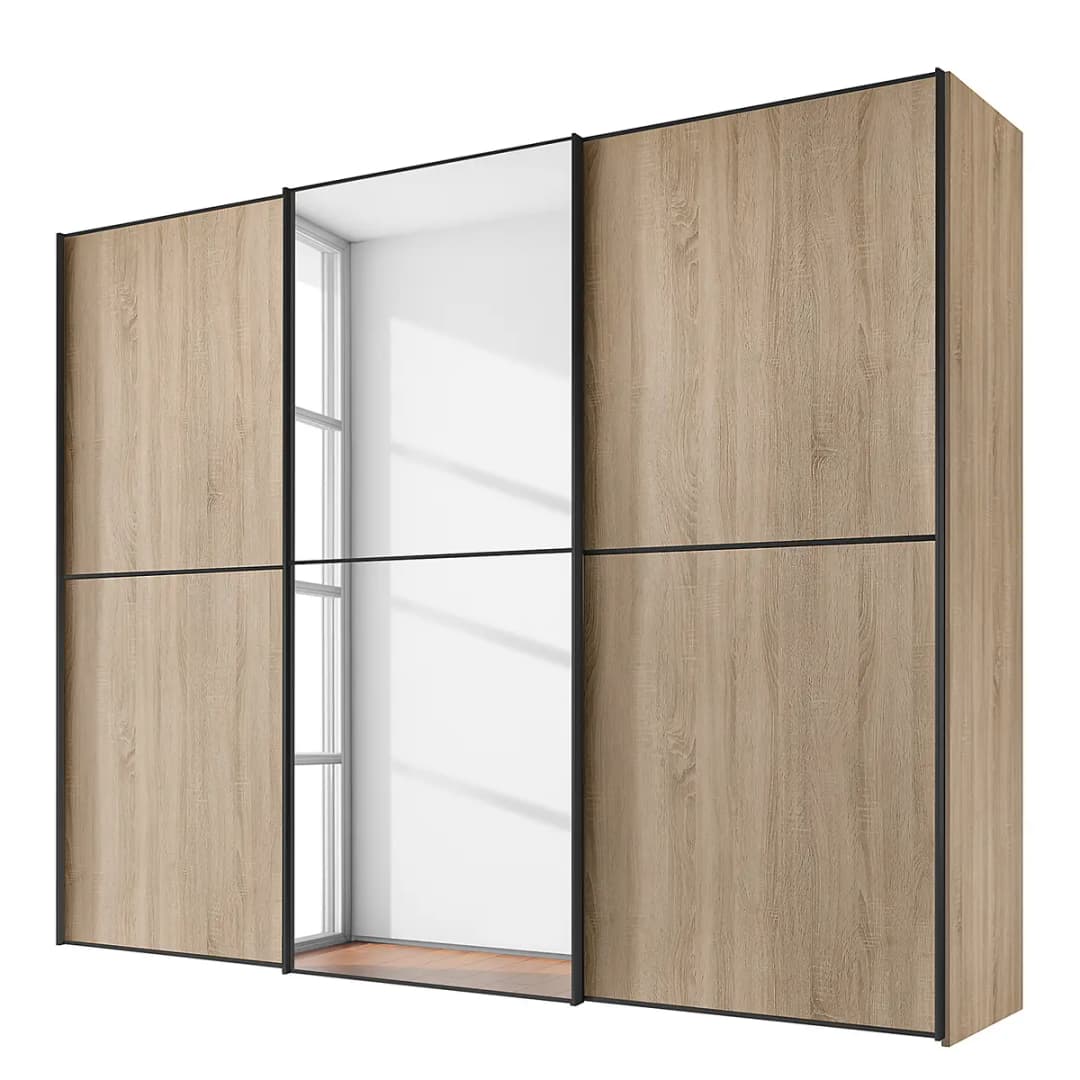 Schwebetürenschrank Typ B | Braun