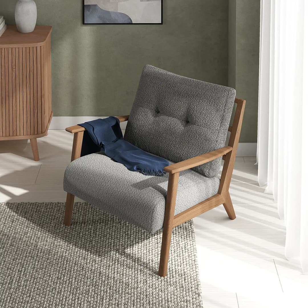 Sessel Bony | Grau