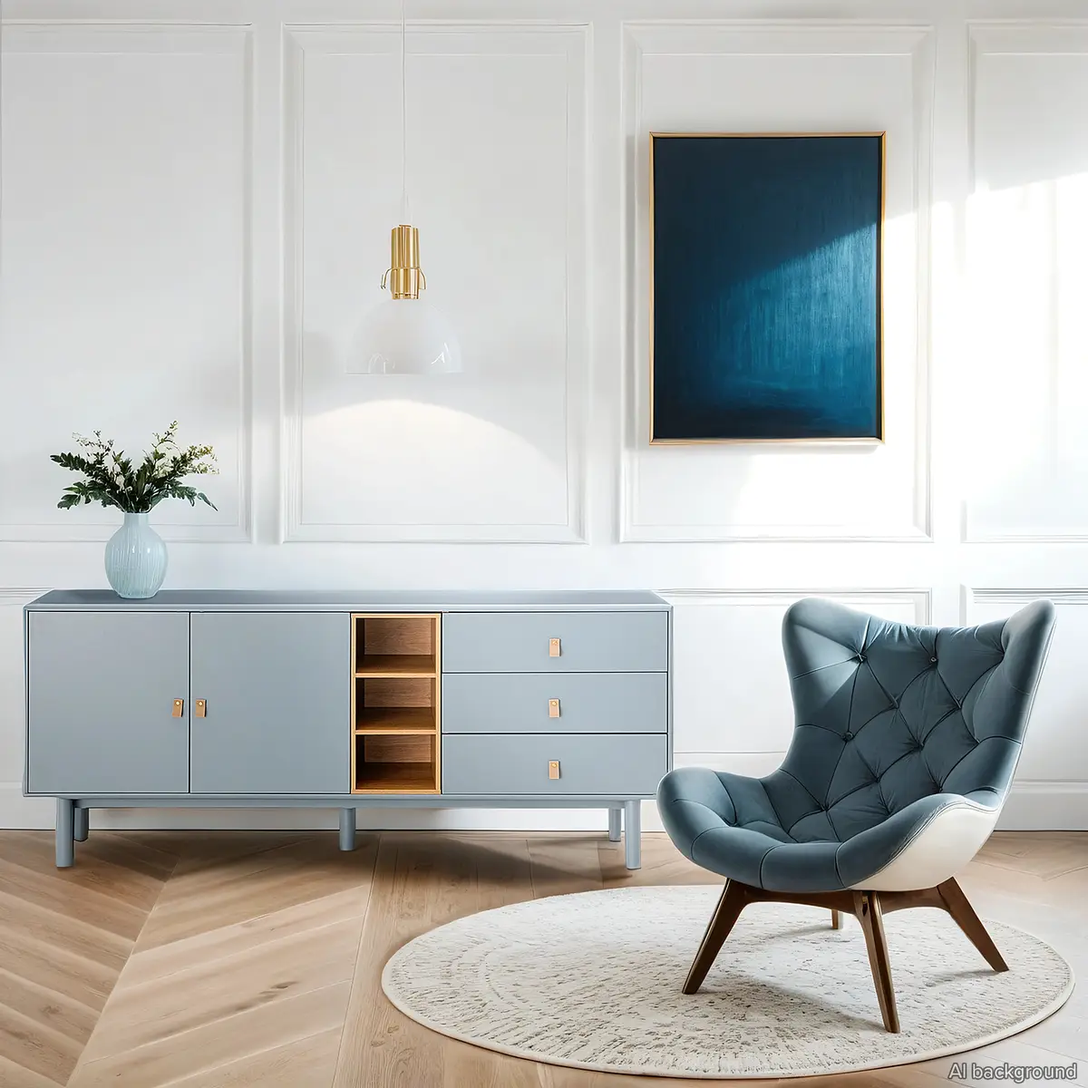 Sideboard 180 cm | Grau