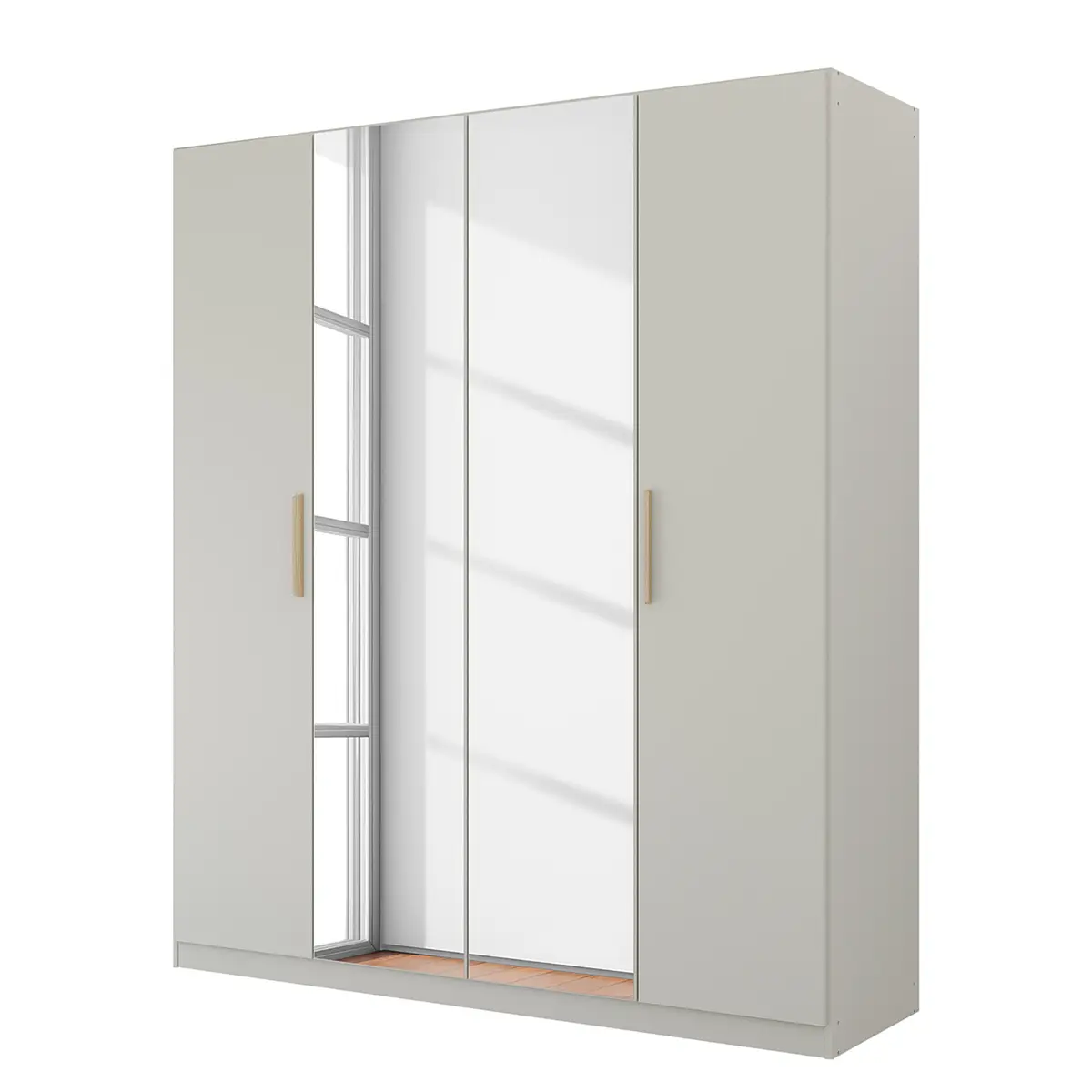 Drehtürenschrank Skandi | Grau