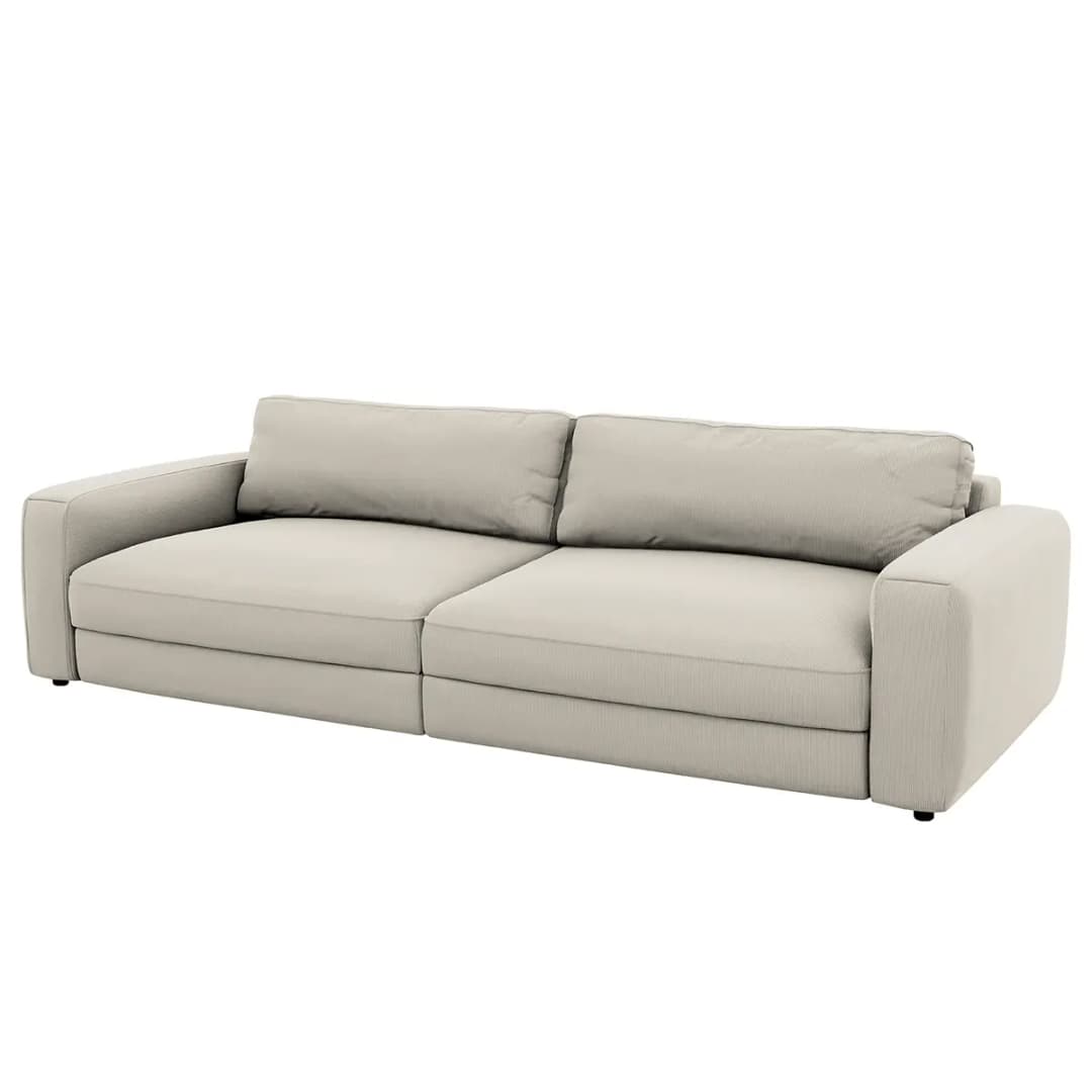 Big-Sofa Grau Cordstoff Maiva | Grau