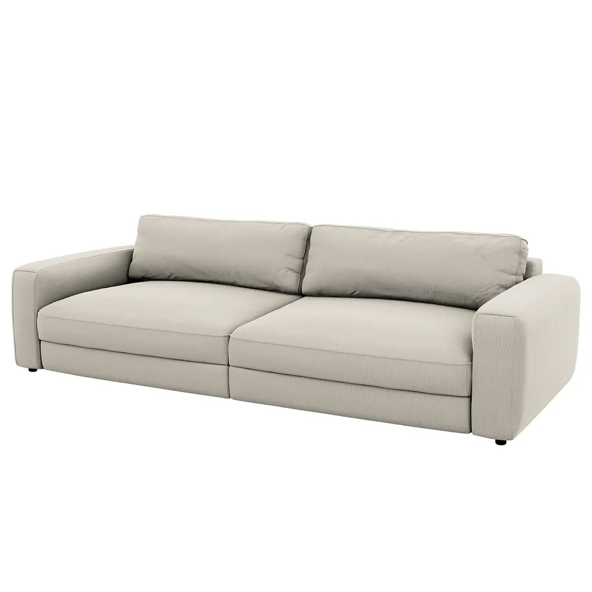Big-Sofa Grau Cordstoff Maiva | Grau