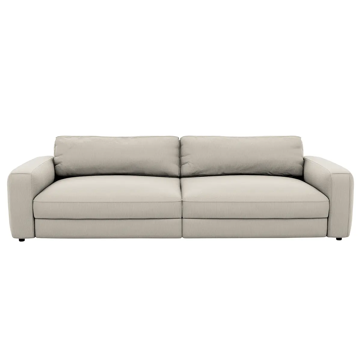 Big-Sofa Grau Cordstoff Maiva | Grau
