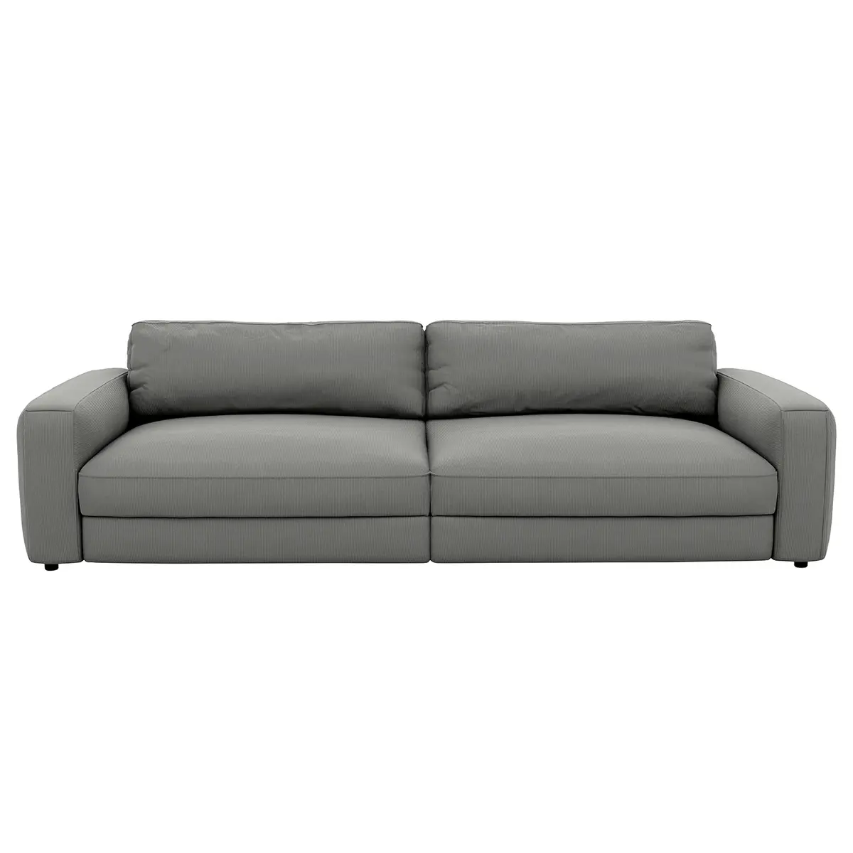 Big-Sofa Grau Cordstoff Maiva | Grau