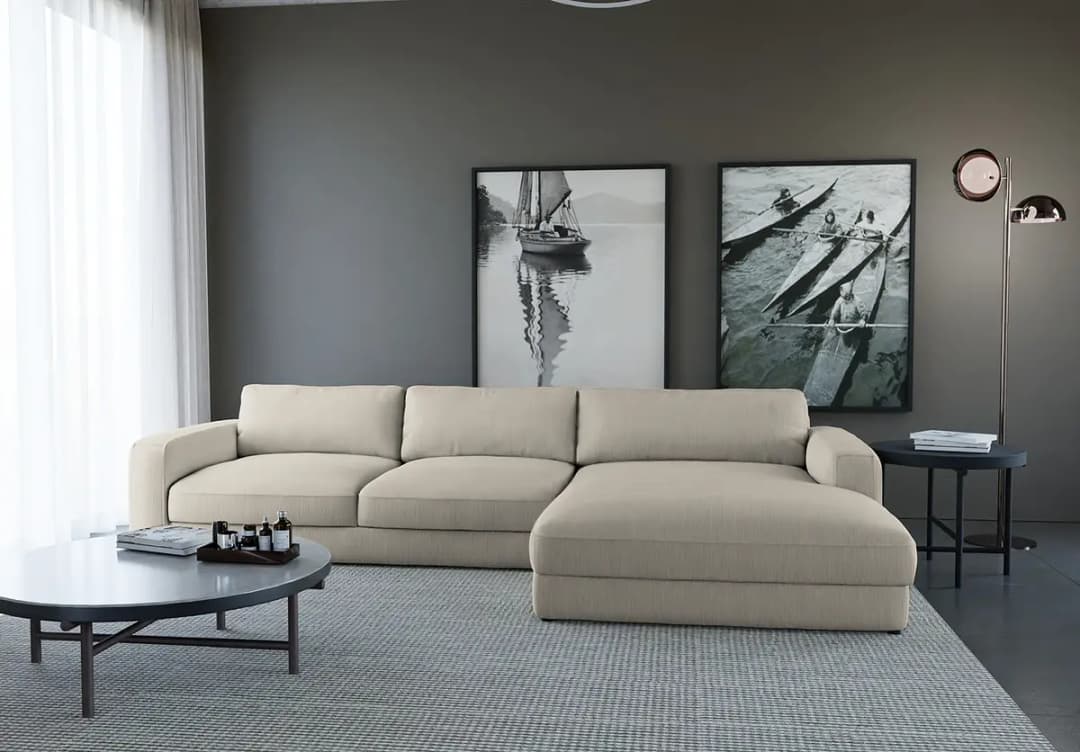 Ecksofa Maiva | Grau