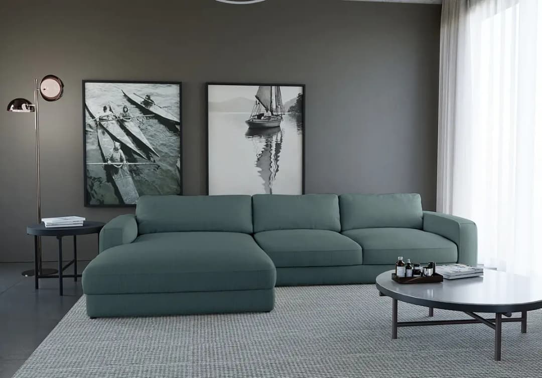 Ecksofa Maiva | Blau