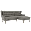 Ecksofa Zarza | Grau