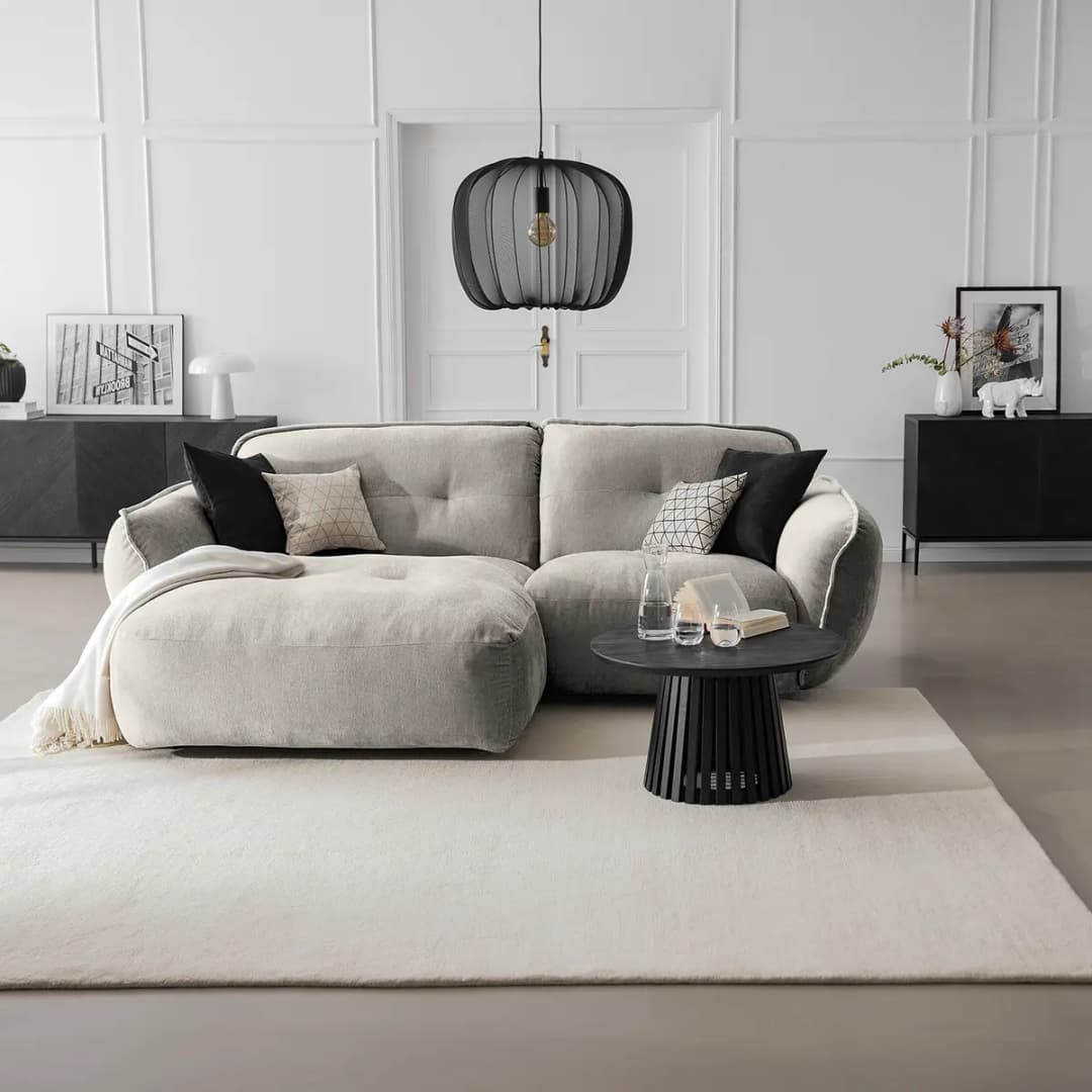 Ecksofa Lascari | Silber