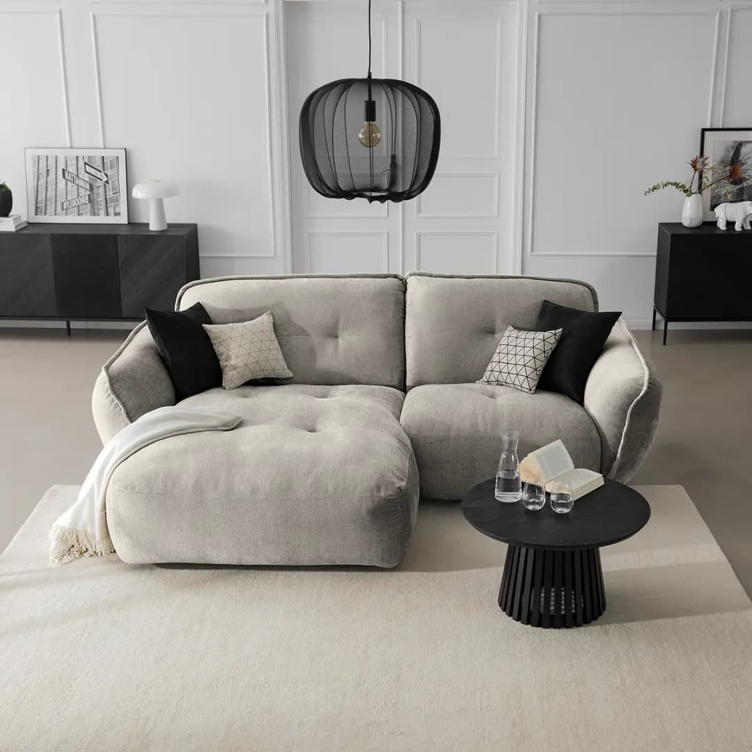 Ecksofa Lascari | Silber
