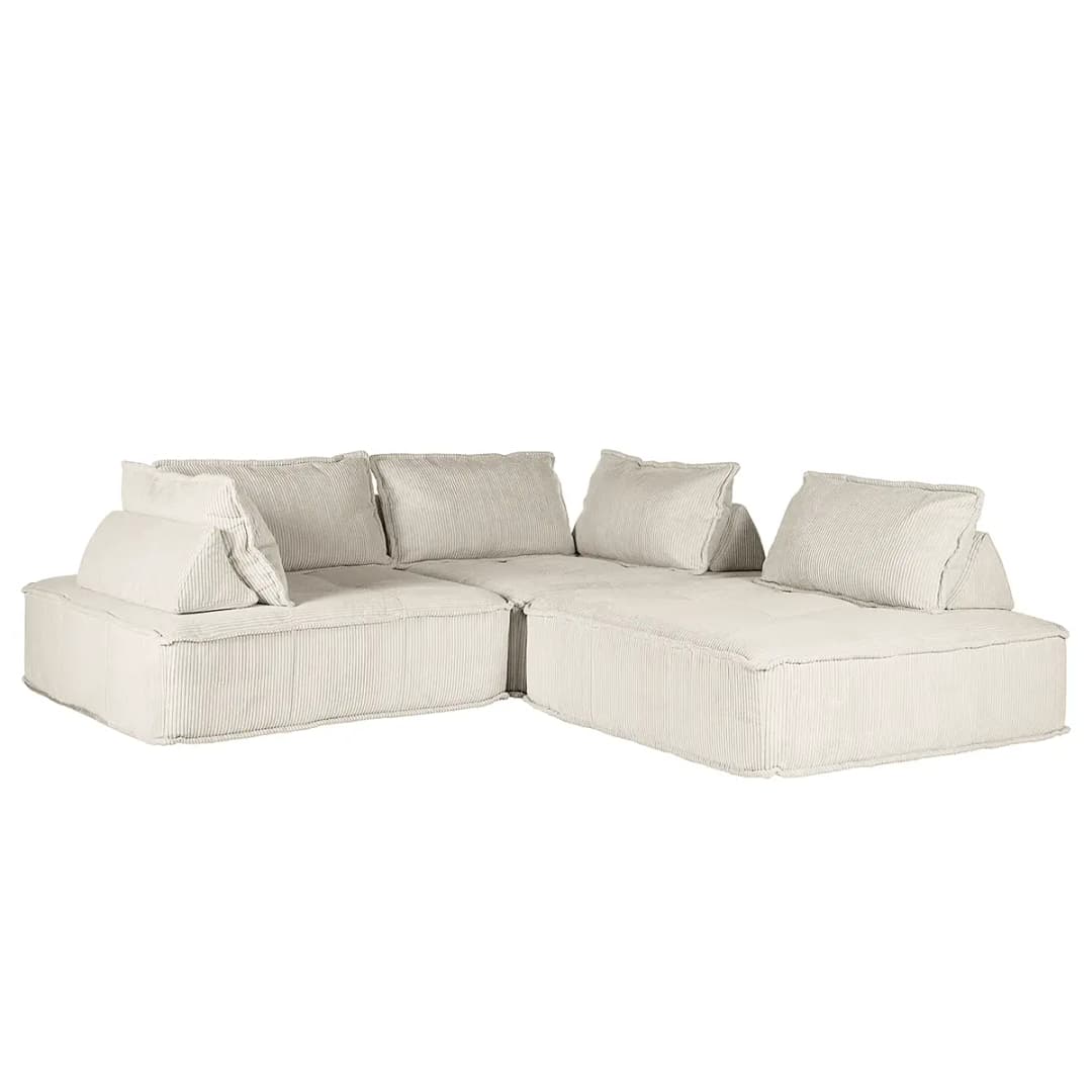 Ecksofa Riganton | Weiß