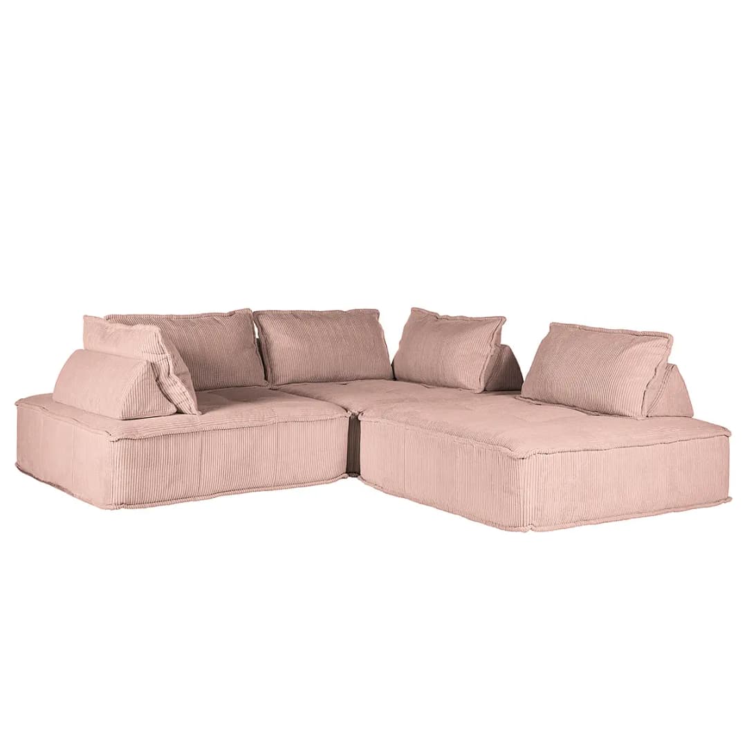 Ecksofa Violett | Mehrfarbig