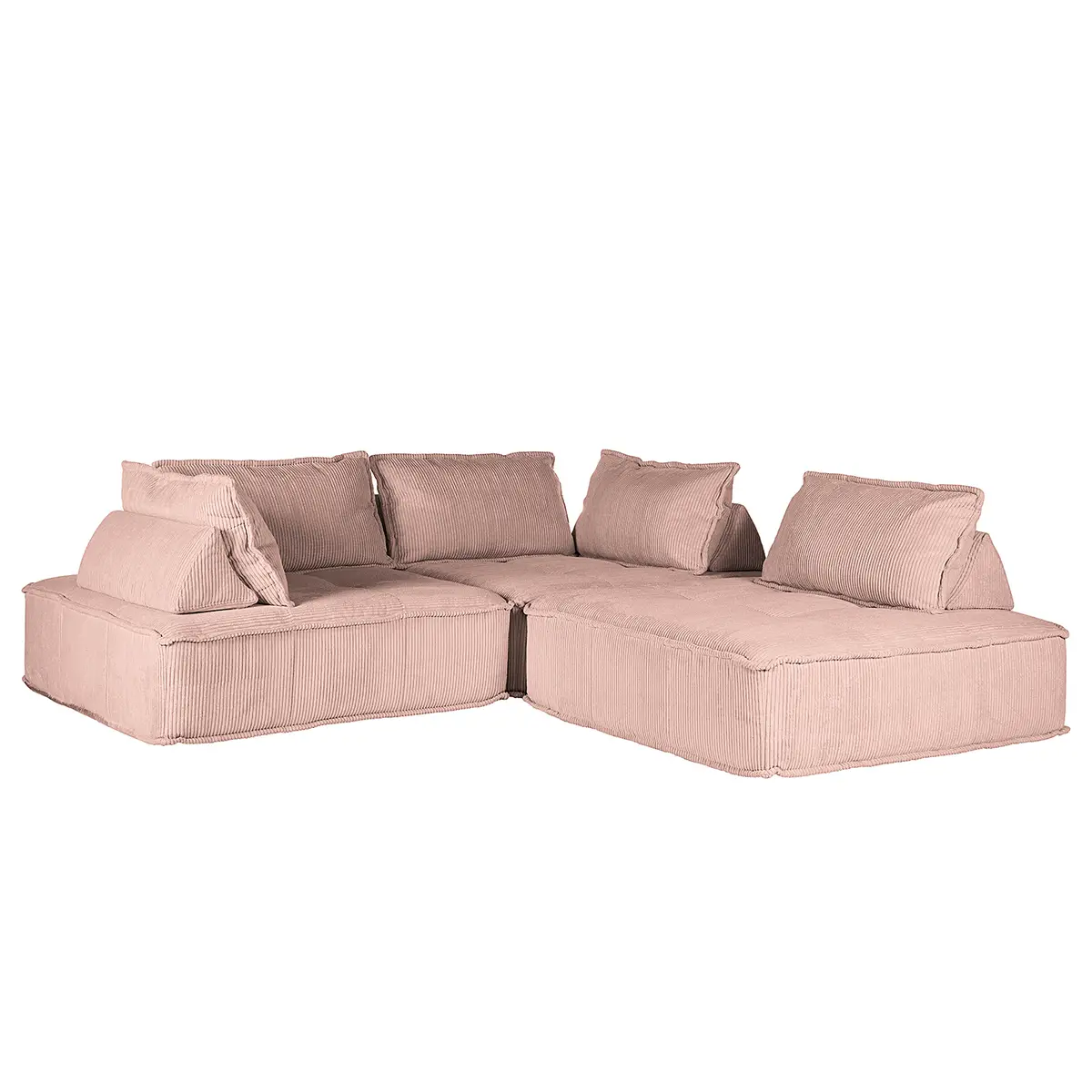 Ecksofa Violett | Mehrfarbig