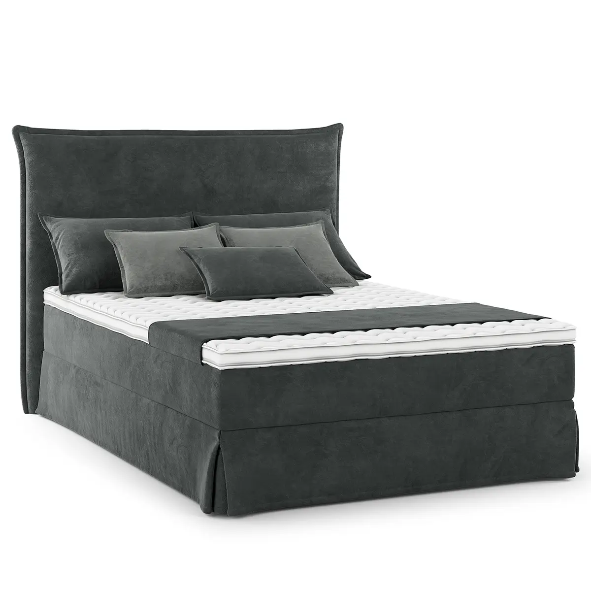 Boxspringbett Vaia | Grau