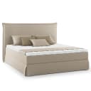 Boxspringbett mit Husse 160 x 200cm Microfaser Orela | Beige