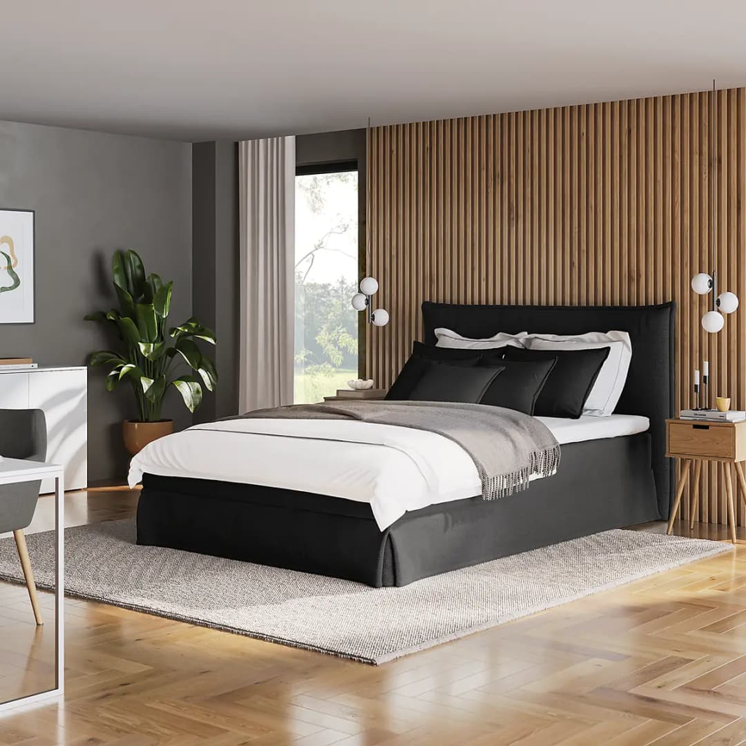 Boxspringbett Orela | Schwarz