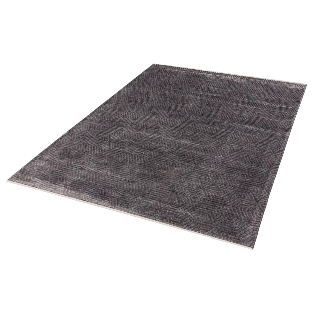 Kurzflorteppich Scala Grau/Grau 80 x 150cm | Grau