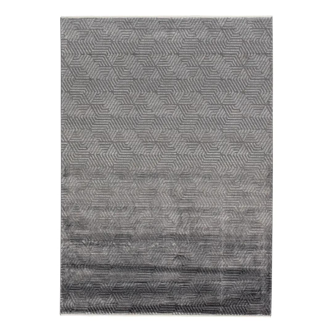 Kurzflorteppich Scala Grau/Grau 160 x 230cm | Grau