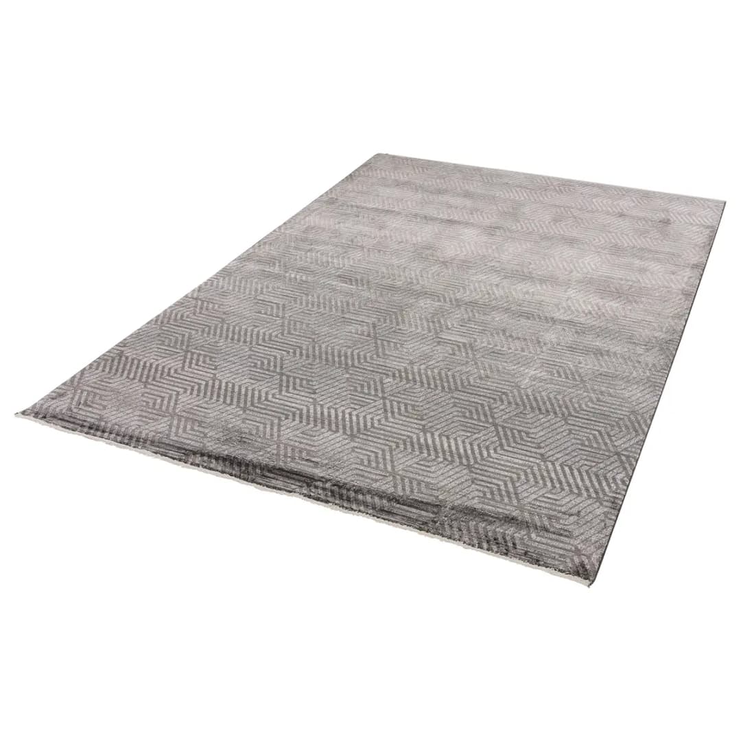 Kurzflorteppich Scala Grau/Grau 160 x 230cm | Grau