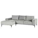 Ecksofa Grau/Grau Microfaser Hoku | Grau