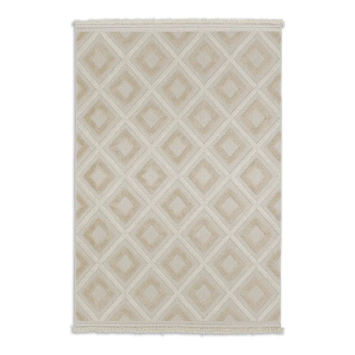 In- / Outdoorteppich Summer Beige/Weiß/Beige | Beige