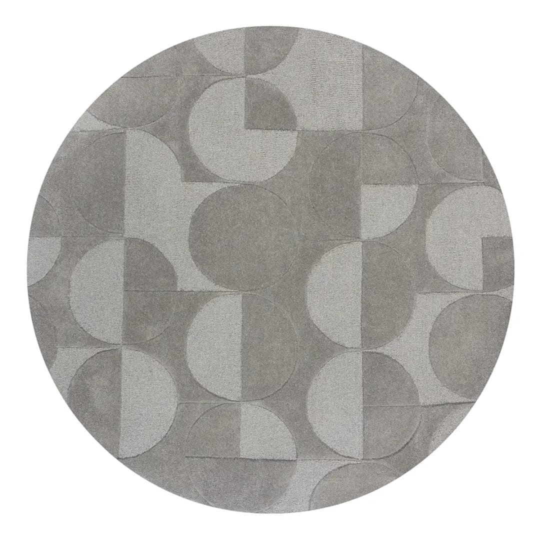 Wollteppich Gigi Grau/Grau 160 x 160cm | Grau
